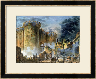 The Taking Of The Bastille, 14Th July 1789 by Jean Pierre Louis L.. Houel Pricing Limited Edition Print image