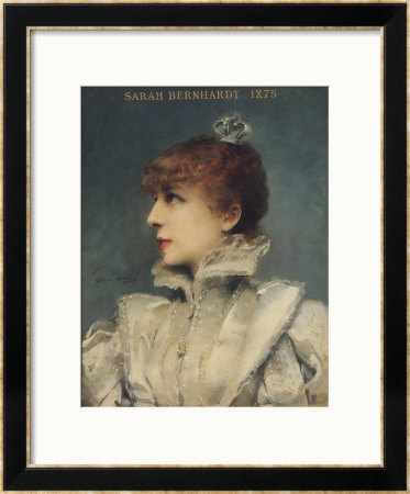 Sarah Bernhardt (1844-1923) 1875 by Louise Abbema Pricing Limited Edition Print image