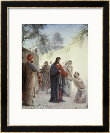 The Man Born Blind by Carl Bloch Pricing Limited Edition Print image