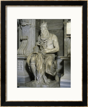 Moses (Full View, Right Side) by Michelangelo Buonarroti Pricing Limited Edition Print image