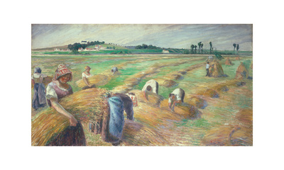 The Harvest, 1882 by Camille Pissarro Pricing Limited Edition Print image