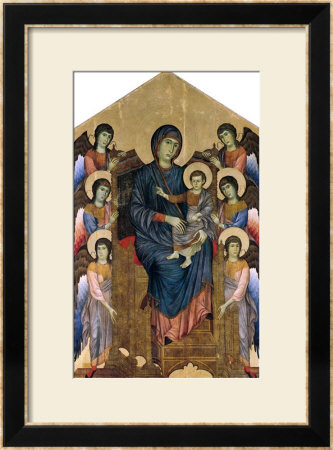 The Virgin And Child In Majesty Surrounded By Six Angels, Circa 1270 by Cimabue Pricing Limited Edition Print image