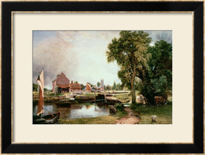 Dedham Lock And Mill, 1820 by John Constable Pricing Limited Edition Print image