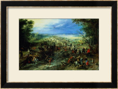 Raid On A Caravan Of Wagons, 1612 by Jan Brueghel The Elder Pricing Limited Edition Print image