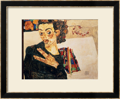 Self Portrait, 1911 by Egon Schiele Pricing Limited Edition Print image