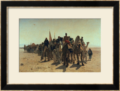 Pilgrims Going To Mecca, 1861 by Leon-Auguste-Adolphe Belly Pricing Limited Edition Print image