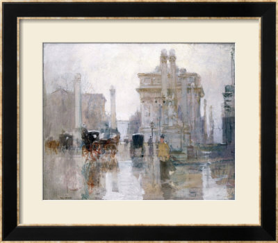 After The Rain, The Dewey Arch, Madison Square Park, New York by Paul Cornoyer Pricing Limited Edition Print image