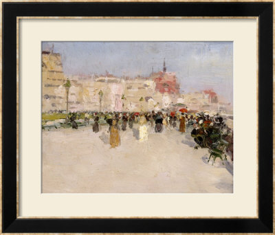 A Seaside Promenade by Walter Frederick Osborne Pricing Limited Edition Print image