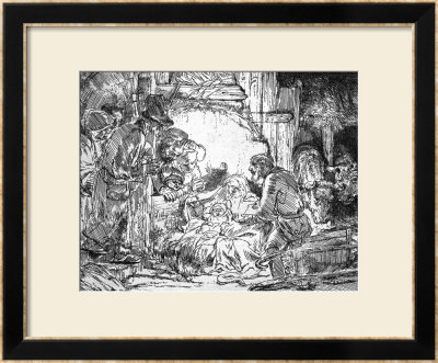 Nativity, 1654 by Rembrandt Van Rijn Pricing Limited Edition Print image