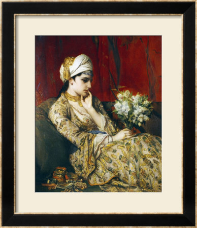 The Odalisque by Jan Frans Portaels Pricing Limited Edition Print image