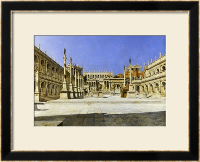 The Roman Forum by Joseph Theodore Hansen Pricing Limited Edition Print image