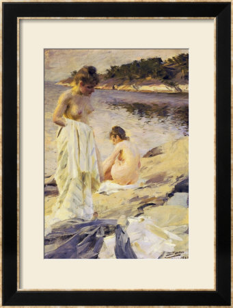 Les Baigneuses, 1889 by Anders Leonard Zorn Pricing Limited Edition Print image