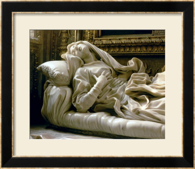 Death Of The Blessed Ludovica Albertoni, From The Altieri Chapel, 1674 by Giovanni Lorenzo Bernini Pricing Limited Edition Print image