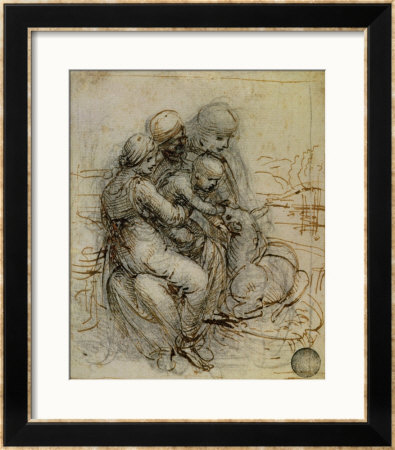 Virgin And Child With St. Anne by Leonardo Da Vinci Pricing Limited Edition Print image
