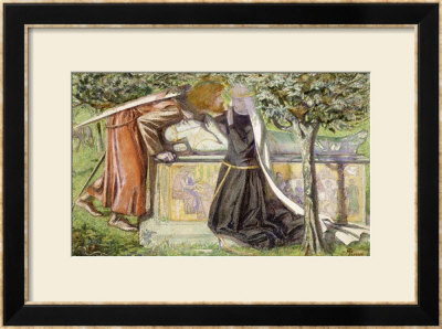 Arthur's Tomb: Sir Launcelot Parting From Guenevere, 1854 by Dante Gabriel Rossetti Pricing Limited Edition Print image