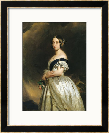 Queen Victoria (1837-1901) 1842 by Franz Xavier Winterhalter Pricing Limited Edition Print image