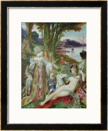 The Unicorns by Gustave Moreau Pricing Limited Edition Print image