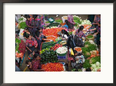 Colorful Vegetable Market In Chichicastenango, Guatemala by Keren Su Pricing Limited Edition Print image