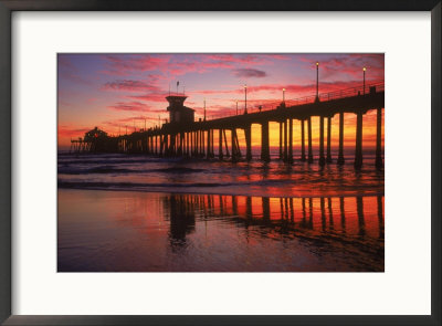 Huntington Beach Pier, Ca by Michele Burgess Pricing Limited Edition Print image