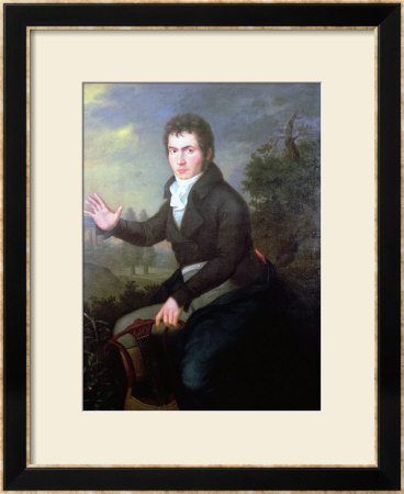 Ludvig Van Beethoven (1770-1827), 1804 by Willibrord Joseph Mahler Pricing Limited Edition Print image