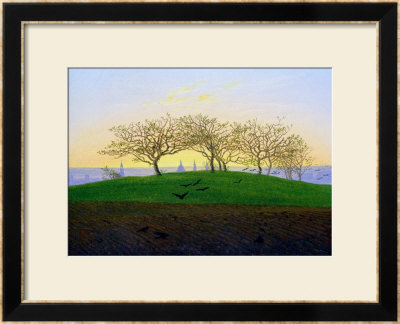 Hills And Ploughed Fields Near Dresden by Caspar David Friedrich Pricing Limited Edition Print image