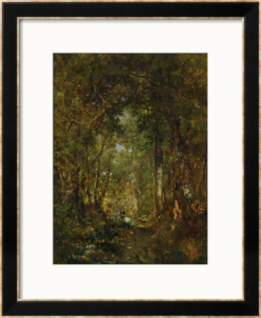 In The Wood At Fontainebleau by Théodore Rousseau Pricing Limited Edition Print image