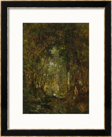 In The Wood At Fontainebleau by Theodore Rousseau Pricing Limited Edition Print image