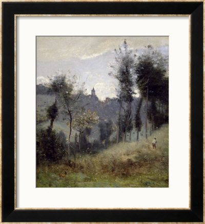 Canteleu Near Rouen by Jean-Baptiste-Camille Corot Pricing Limited Edition Print image