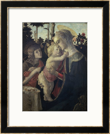 Virgin And Child With John The Baptist by Sandro Botticelli Pricing Limited Edition Print image