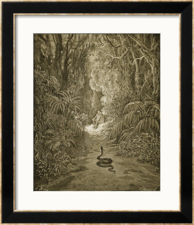 Satan As A Serpent Enters Paradise by Gustave Doré Pricing Limited Edition Print image