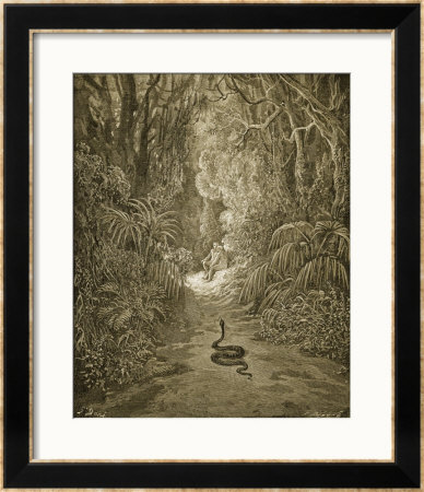 Satan As A Serpent Enters Paradise by Gustave Dore Pricing Limited Edition Print image