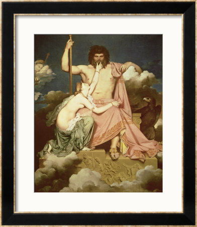 Jupiter And Thetis, 1811 by Jean-Auguste-Dominique Ingres Pricing Limited Edition Print image