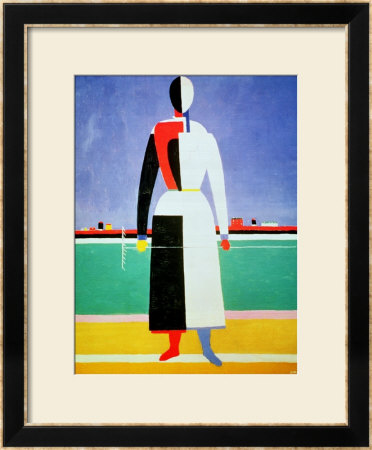 Woman With A Rake, Circa 1928-32 by Kasimir Malevich Pricing Limited Edition Print image