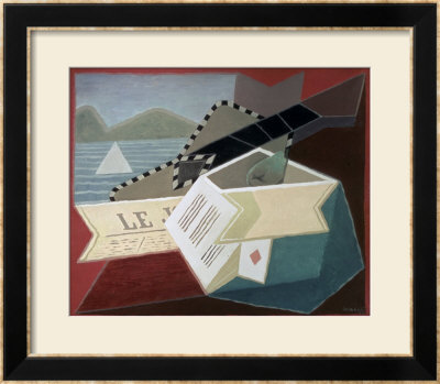 A Guitar Facing The Sea by Juan Gris Pricing Limited Edition Print image