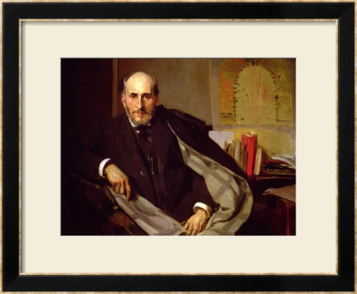 Portrait Of Santiago Ramon Y Cajal, Spanish Physician And Histologist, 1906 by Joaquín Sorolla Y Bastida Pricing Limited Edition Print image