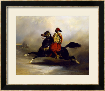 Nubian Horseman At The Gallop by Alfred De Dreux Pricing Limited Edition Print image