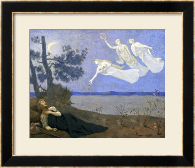 The Dream: In His Sleep He Saw Love, Glory And Wealth Appear To Him, 1883 by Pierre Puvis De Chavannes Pricing Limited Edition Print image