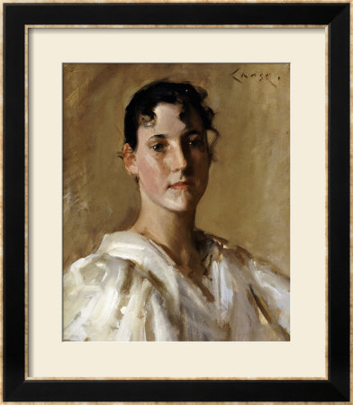 Portrait Of A Woman by William Merritt Chase Pricing Limited Edition Print image
