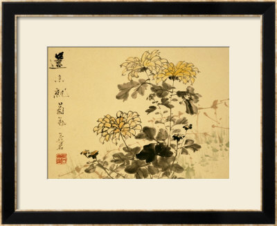 Chrysanthemums, A Leaf From An Album Of Various Subjects by Xu Gu Pricing Limited Edition Print image
