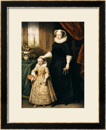 Mary, Queen Of Scots (1542 - 1587), And Her Son James I (1566 - 1625) by Bernhard Lens Pricing Limited Edition Print image
