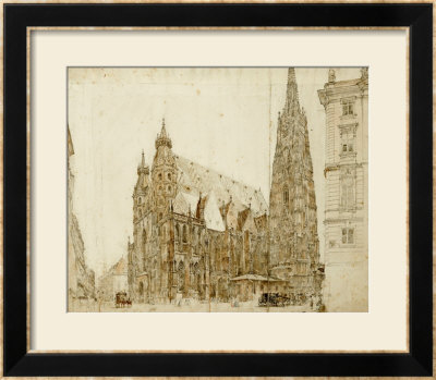 St Stephen's Cathedral, Vienna by Rudolph Von Alt Pricing Limited Edition Print image