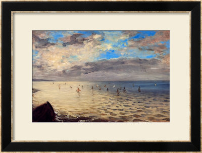 Sea Viewed From The Heights Of Dieppe by Eugene Delacroix Pricing Limited Edition Print image