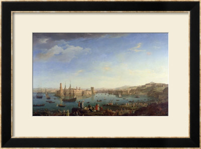 The Entrance To The Port Of Marseilles, 1754 by Claude Joseph Vernet Pricing Limited Edition Print image
