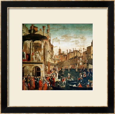 The Miracle Of The Relic Of The True Cross On The Rialto Bridge, 1494 by Vittore Carpaccio Pricing Limited Edition Print image