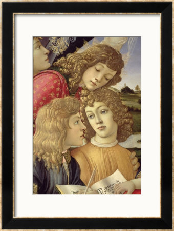 The Madonna Of The Magnificat, Detail Of Three Boys, 1482 by Sandro Botticelli Pricing Limited Edition Print image
