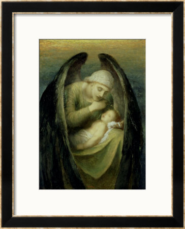 Death Crowning Innocence, 1899 by George Frederick Watts Pricing Limited Edition Print image