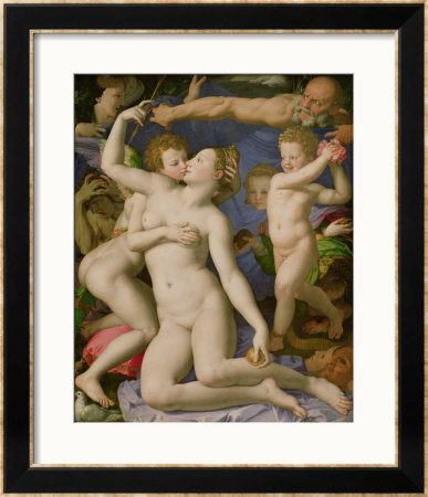 An Allegory With Venus And Cupid, Circa 1540-50 by Agnolo Bronzino Pricing Limited Edition Print image