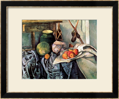 Still Life With Pitcher And Aubergines by Paul Cezanne Pricing Limited Edition Print image