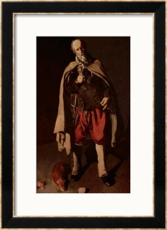 The Hurdy Gurdy Player With His Dog, 1620S by Georges De La Tour Pricing Limited Edition Print image