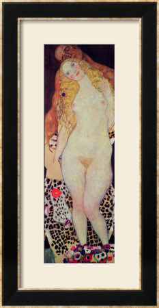 Adam And Eve, 1917-18 by Gustav Klimt Pricing Limited Edition Print image